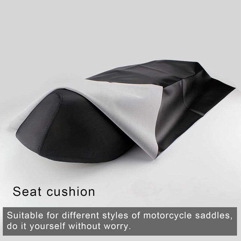 Minho Motorcycle seat Cover ATV seat Covers Neoprene seat Covers Moped Moto Accessories Material Universal Waterproof Elastic Leather Scooter Seat Cover, Seat Protector DIY with 80pcs Thumb Tack - Image 3